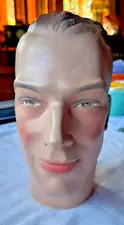 1953 Plaster Male Mannequin Head