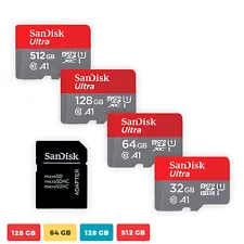 Sandisk Micro SD Card Ultra Memory Card 32GB 64GB 128GB 512GB 1TB Wholesale lot