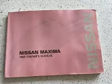 1989 NISSAN MAXIMA OWNERS MANUAL NISSAN MAXIMA OWNERS MANUAL J30-D FACTORY OEMð 