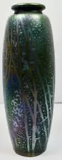 Antique Weller Pottery 10" Sicard #396 Cylinder Vase