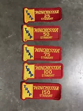 5 Total VTG Trap Shooting Winchester Patches 25 , 50, 75, 100, 150 Straight