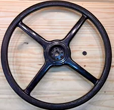 Ford Model A Steering Wheel, 1930/1931 Black Keyed Resin with Patina, A-3600-D