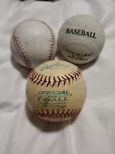 Vintage Baseballs Lot Of 3