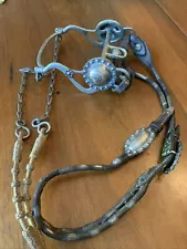 Horse Tack 1930’s Silver Inlaid Bit, Bridle Visalia Human F