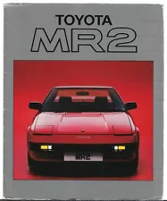 Toyota MR2 Mk1 1985-86 UK Market Sales Brochure Portfolio