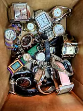 25+ Watches Collection Bulk Box Lot For Sale Fashion Timepieces Accutron Fossil