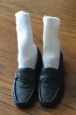 1/6 Scale Michael Jackson Black Loafer Shoes W Socks Fit 12'' Action Figure Body