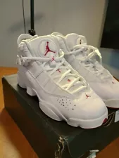 ð¥ Air Jordan 6 RINGS GS 'WHITE UNIVERSITY RED' (BRAND NEW)ð¥ SIZE 4Y