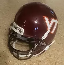 New ListingVirginia Tech VT Hokies Mini Football Helmet Schutt 3 5/8 - NCAA - EUC