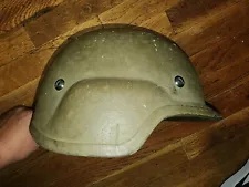 LARGE US Marine Corp USMC LWH Lightweight Helmet Used Armor Source Coyote