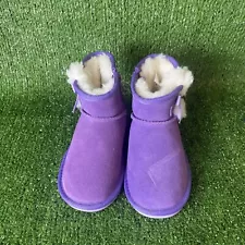 UGG Koolaburra T Victoria Mini Kids Purple Boots Size 8