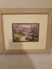 Randy Van Beek "April Morning" Framed Lithograph 14.5"x12"