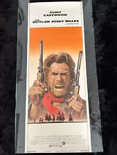 THE OUTLAW JOSEY WALES 1976 Original ROLLED Insert Movie Poster CLINT EASTWOOD