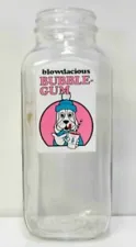 80's Slush Puppie Blowdacious Bubble-Gum Snow Cone Syrup Glass Bottle Jar