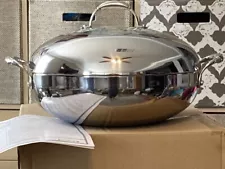 PRINCESS HOUSE #5703 HERITAGE STAINLESS STEEL TRI-PLY 5.5QT DOMED BRAISER New!