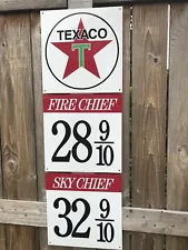 Texaco gasoline advertising sign rare 3 piece sign vintage reproduction 1940-50s