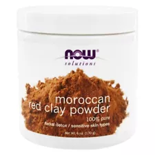 NOW Foods Moroccan Red Clay, 100% Pure - 6 Ounces