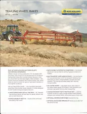 Original New Holland HT152 HT154 Trailing Wheel Rakes Spec Sheet Sales Brochure