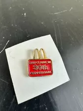 Vintage McDonald's 30th Anniversary Eau Claire, WI Pin Lapel Collector Gift