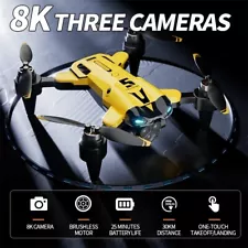 New M5 Max Professional Triple Camera 8K HD Drone - Aerial Photography Drone