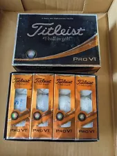 Titleist Pro V1 Golf Balls White (One Dozen) Box with Sponsored Logo New