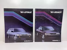 1993 Subaru Legacy Loyale Original Car Sales Brochure Catalog