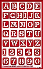 Old West Font Western Style Letters Glass Etching Stencils Reusable Armour Etch