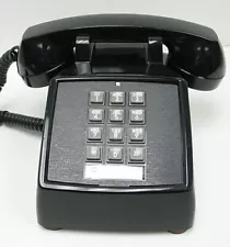 Black Western Electric 2500 TouchTone Desk Telephone - Full Restoration