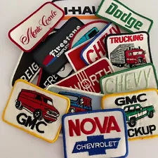 Vintage Patches Automotive Trucking Cars Gas Tire Company Embroidered Patches