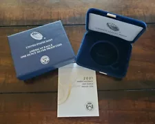 2021-W Proof $1 American Silver Eagle Box & COA | No Coin