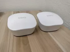 (LOT OF 2) Eero Mesh J010001 AC Dual-Band Wi-Fi Router - White