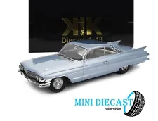 1961 CADILLAC SERIES 62 COUPE DEVILLE LIGHT BLUE 1:18 SCALE BY KK SCALE MODELS