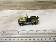 Vintage YATMING #1608 Army Green Camouflage JEEP Wrangler 1/64 Diecast C240