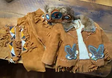 New ListingVintage Native American Suede Leather Pow Wow Outfit for Boys