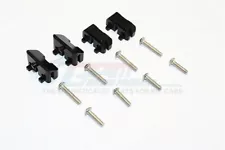 For Traxxas E-Revo (NOT for 2.0) ALUM. FRONT&REAR SERVO MOUNTS-2 PR-BLACK