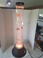 29" Tube Bubble Lamp Changing Color Fish, No AC Power Adapter