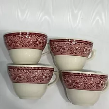 Mayfair Wedgwood X Williams Sonoma 4 Cups from Original Engraving NWOB