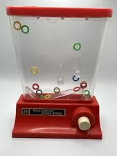 Vintage 1976 Tomy Waterful Ring Toss Handheld Puzzle Water Game - Works Great