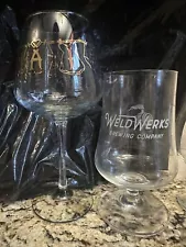 4 Beer Glasses - 2x Prairie + TG Mornin Delight + Weldwerks