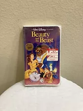 VTG 1992 Sealed Walt Disney Black Diamond Classics Beauty and the Beast VHS Tape