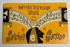 Setchell Carlson TV Television Single Swap Advertising Playing Card Funky ART