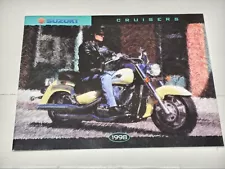 Vintage 1998 SUZUKI CRUISERS MOTORCYCLE DEALER SALES BROCHURE