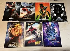 Marvel 13x19 Poster Lot Iron Man Spider-Man Black Panther Thor Antman GOTG