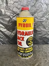 Vintage Pyroil Hydraulic Jack Oil Empty Pint Can - LaCrosse, WI