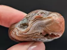 Lake Superior Agate - 1.45oz - Dark Red and White