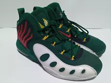 Green Nike Gary Payton The Glove Seattle Supersonics Basketball Shoes Size 10