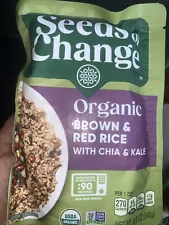 SEEDS OF CHANGE Certified Organic Brown & Red Rice with Chia & Kale 12 Pack 2/25