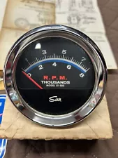 Vintage Sun Tachometer ST-502 8000 RPM NOS Gauge 8K Hot Rod