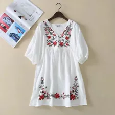 New fashion dress embroidered hippie female Mexican farmers on the new hot sale