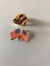 Two Flag Pins